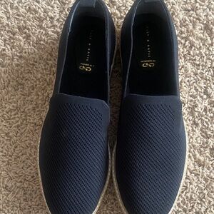 Kelly $ Katie Black Slip-On Shoes